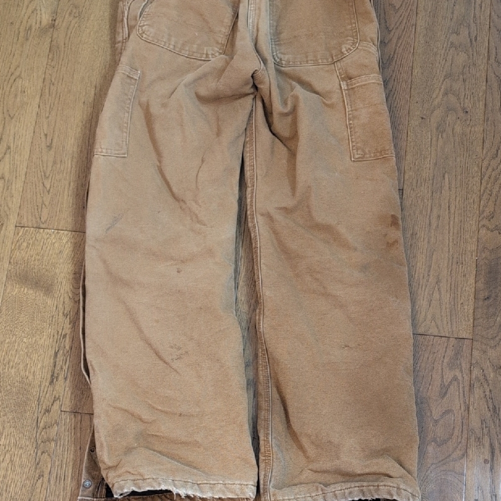 Carhartt womens insulated bib (lined winter overalls) size 4 / 32” inseam - Picture 11 of 14